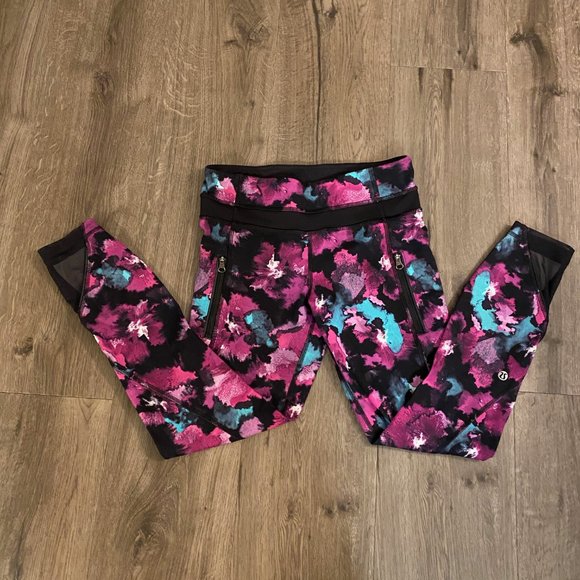 LULULEMON leggings with mesh zipper pockets Size 4 - Picture 5 of 9